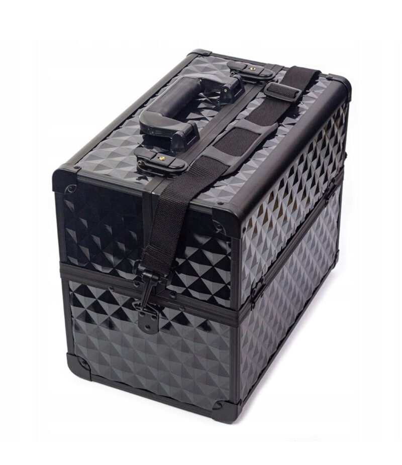 Diamond Black 3D Kosmetikos lagaminas, juodas - Image 2