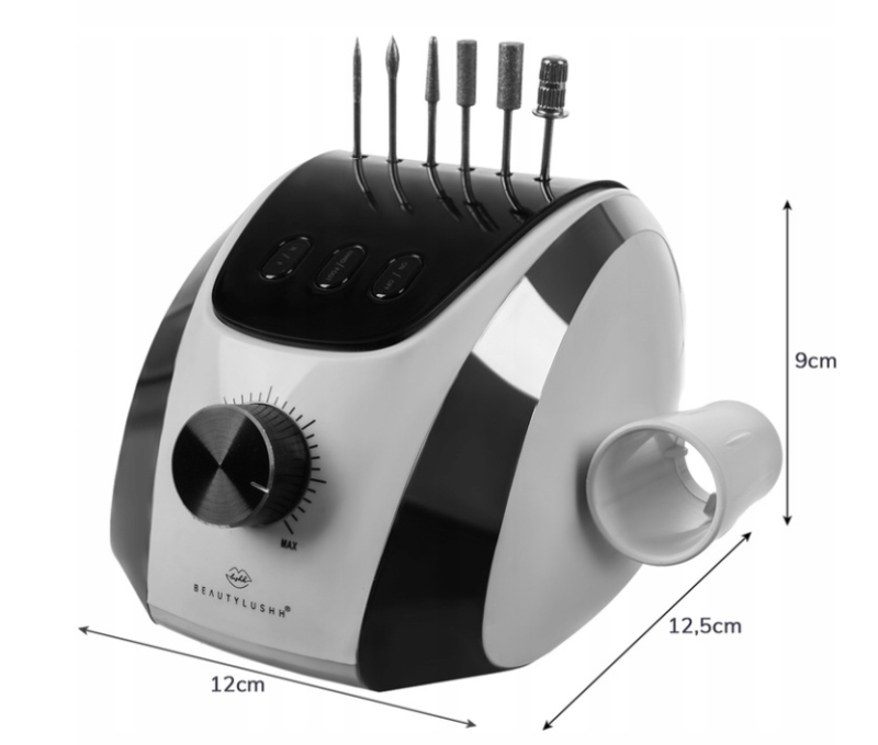 Profesionali freza nagams BEAUTY LIMITED 65 W, balta + dovana - Image 2