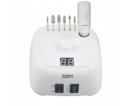 Freza nagams SUNNAIL 65W, balta +3 antgalių komplektai
