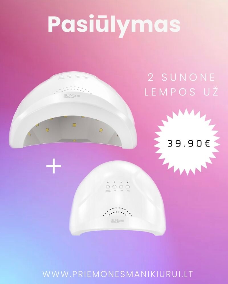 Pasiūlymas! 2 Sunone lempos, baltos