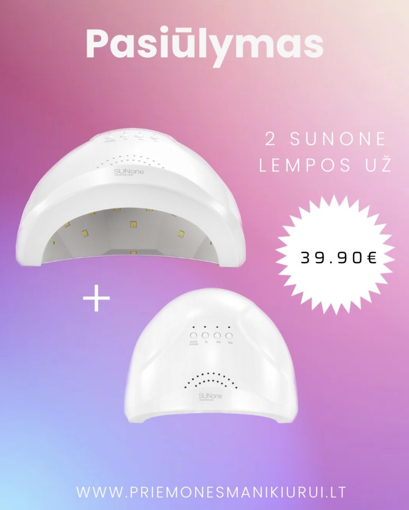 Pasiūlymas! 2 Sunone lempos, baltos