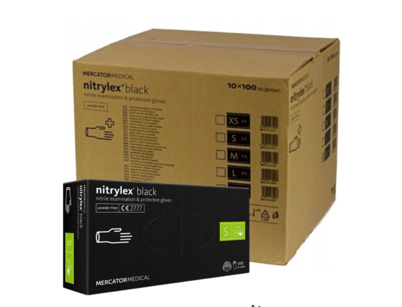 Nitrylex vienkartinės pirštinės (dėžėje S dydžio 10 x 100vnt.)