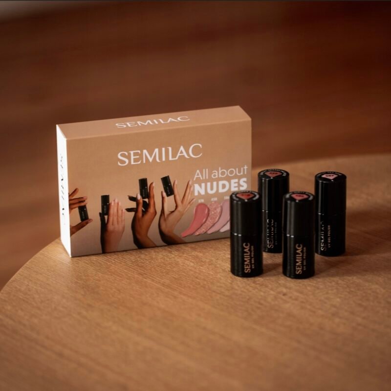 SEMILAC ALL ABOUT NUDES - manikiūro rinkinys - Image 8