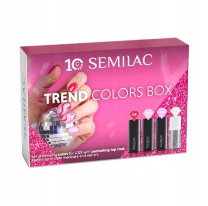 SEMILAC TREND COLORS BOX -hibridinių lakų rinkinys