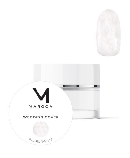 MAROCA "Wedding cover pearl white" nagų priauginimo gelis, 15ml