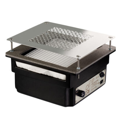 TERI Turbo įmontuojamas dulkių sutraukėjas,(juodas, su sidabrinėmis grotelėmis)